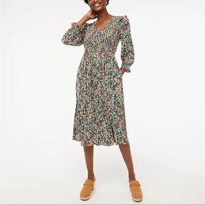 NWT. Jcrew Factory V Neck Floral Dress